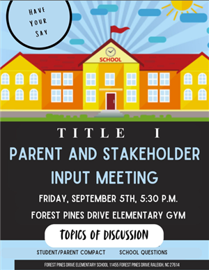 Title 1 Meeting Invitation